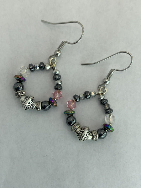 She's all That Earrings Gaia's Designs crystal, glam, healing, hematite, mini