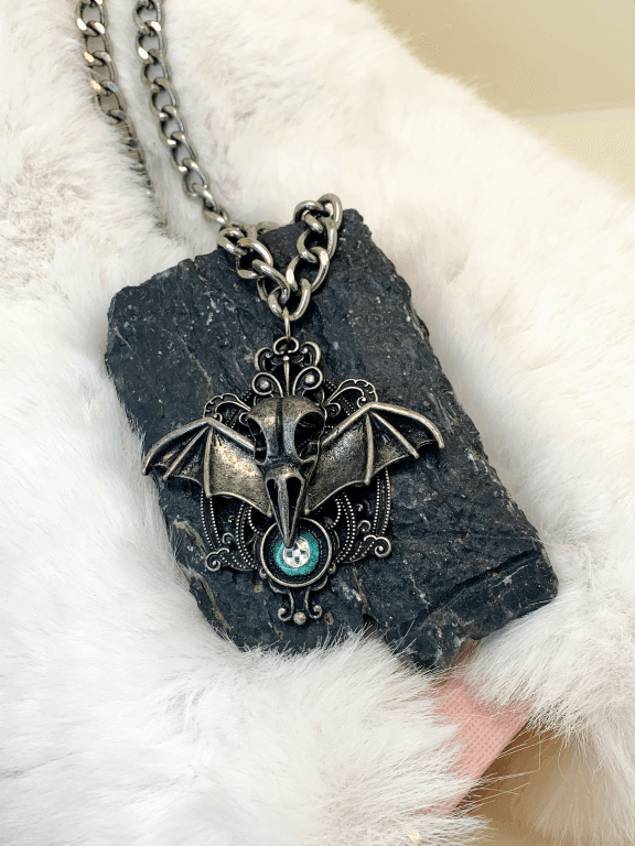 Raven's Wings  Gaia's Designs  Custom, glam, gothic, necklace