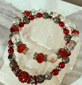 Perfectly Passionate Bracelets Gaia's Designs  crystal, czech, dual, glam, glass, rhinestone