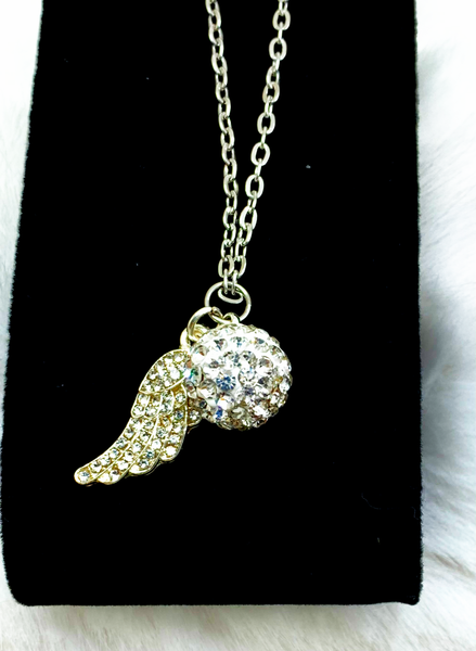 She's an Angel Necklaces Gaia's Designs antitarnish, glam, necklace, stainless