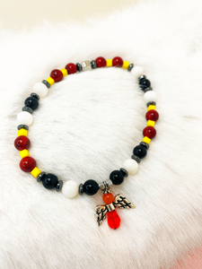Angel Warrior Bracelets Gaia's Designs charm, healing, indigenous, Métis, shell, stretch