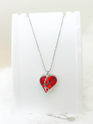 Heart's Desire Necklaces Gaia's Designs charm, glam, necklace, Sterling Silver, Swarovski