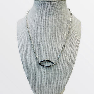 Silver Sense Necklaces Gaia's Designs  necklace, paperclipchain, silver tone, stainless steel