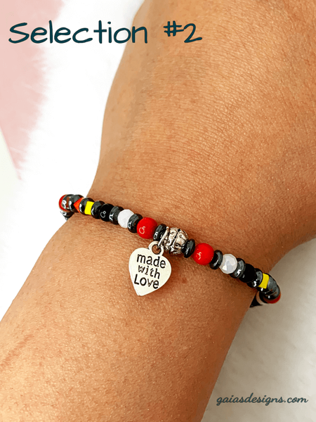 In Loving Memory Bracelets Gaia's Designs bracelet, charm, indigenous, stretch