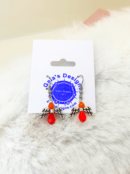 Angels of Truth Earrings Gaia's Designs earrings, glass, hypoallergenic, indigenous, quartzite, stainless steel